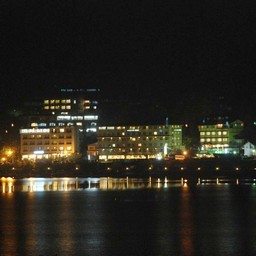山梨県・河口湖(夜景)