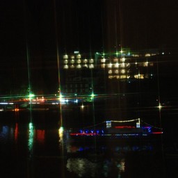 山梨県・河口湖(夜景)