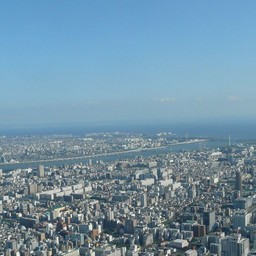 東京都・東京スカイツリーからの景色