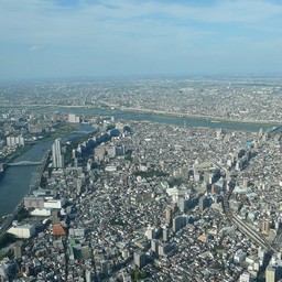 東京都・東京スカイツリーからの景色
