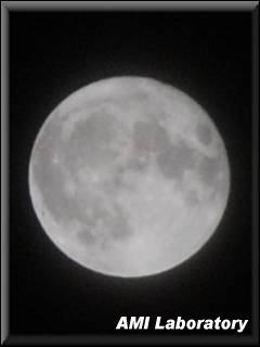 越谷市・夜の月